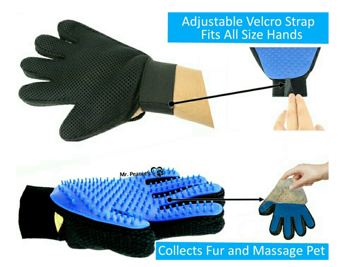 Moonlit's Mind GroomGlove For Cats/Dogs — 1Pack
