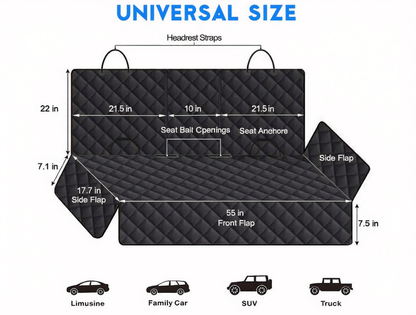 Dog Car Seat Cover – Moonlit's Mind DriveGuard